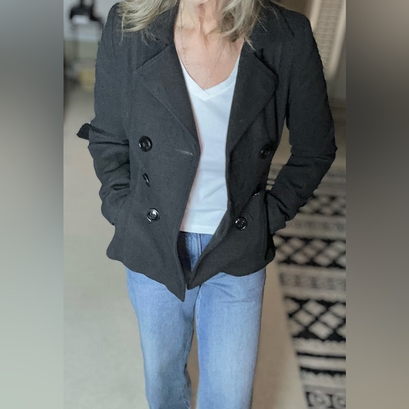 American Rag Black/ Dark Grey Double Breasted Jacket - Picture 3 of 11